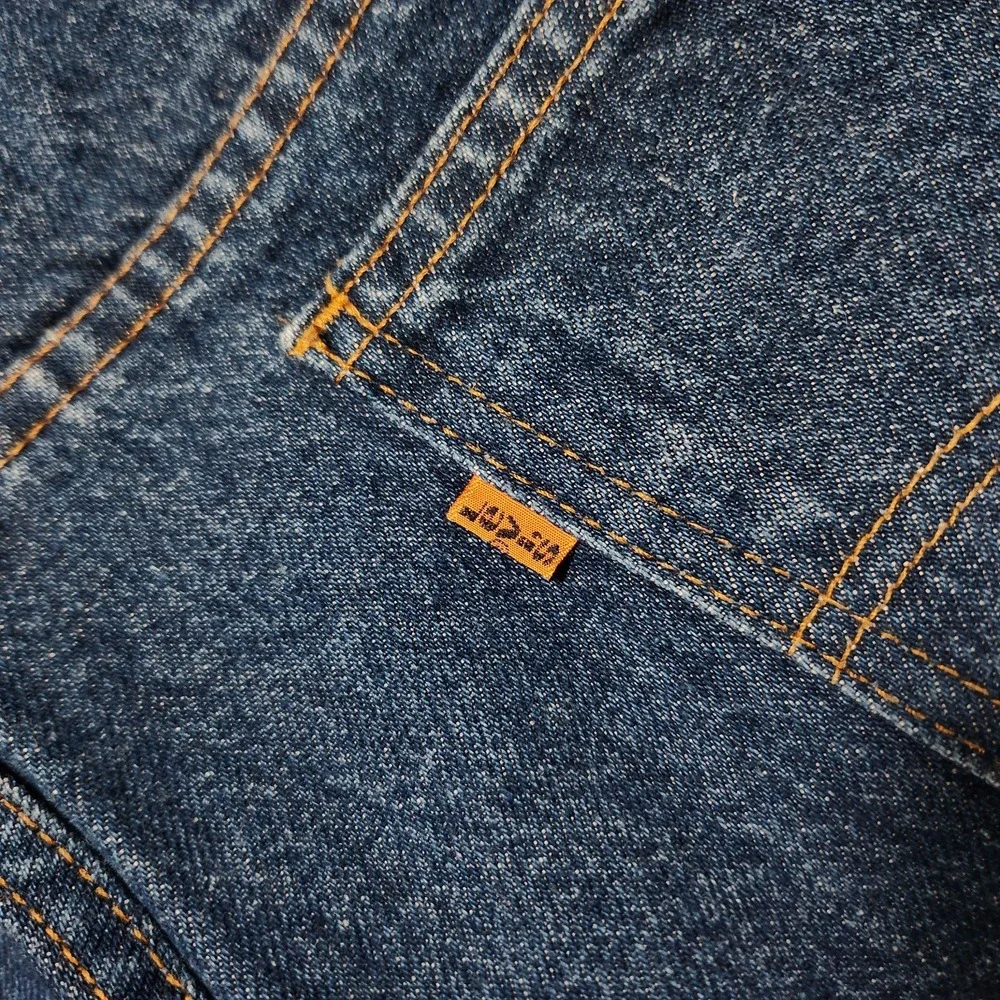 Vintage Levis 517 Jeans Pants Mens 40x30 Blue Denim Orange Tab 70s 80s Tag 42x32